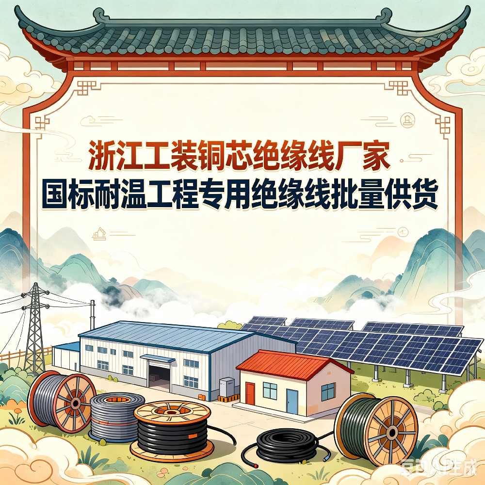 浙江工装铜芯绝缘线厂家 国标耐温工程专用绝缘线批量供货