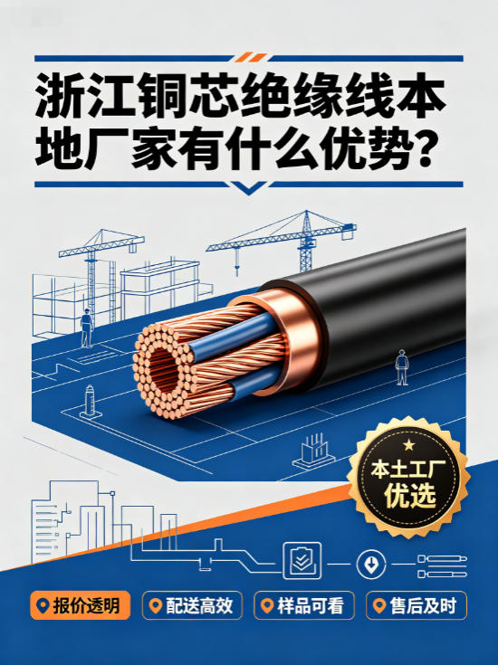 浙江铜芯绝缘线本地厂家有什么优势？工程装修优选本土线缆工厂