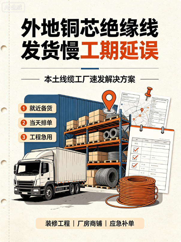 外地铜芯绝缘线发货慢工期延误，本土线缆工厂速发解决方案