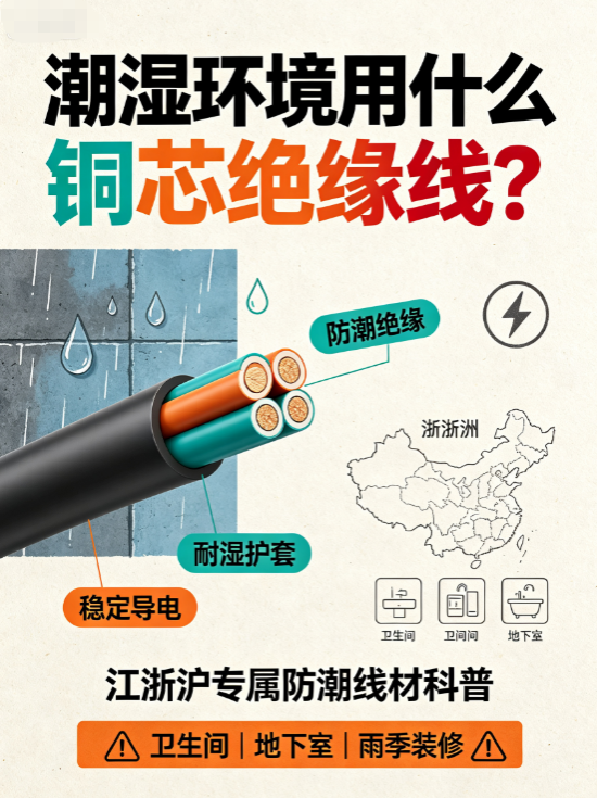 潮湿环境用什么铜芯绝缘线？江浙沪专属防潮线材科普